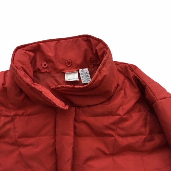 Roaman's Vintage 4X Plus Size Orange Puffer Down Winter Coat - Picture 4 of 6